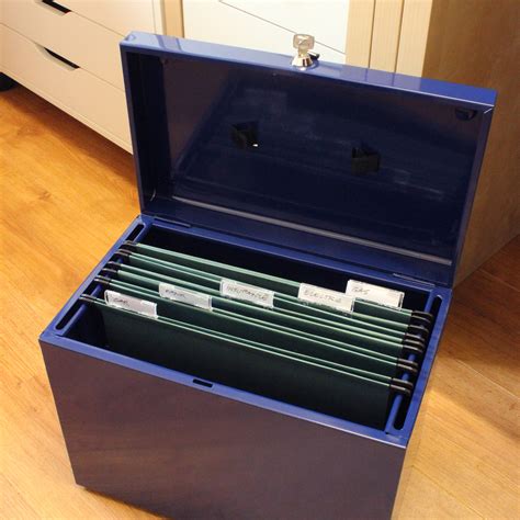 metal file box a4|metal filing box aldi.